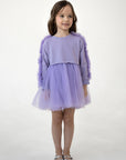 Lilac Poppy Sweatshirt Dress