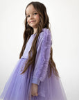 Lilac Poppy Sweatshirt Dress