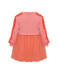 Coral Poppy Sweatshirt Dress