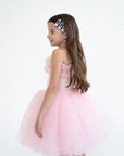 Pinky One Shoulder Ruffle