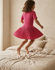 Ballerina Belle Saç Örgülü Pliseli Elbise