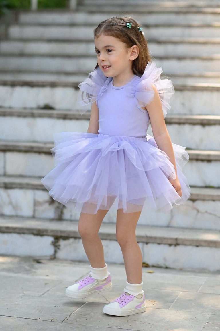 Purple Bloom Tutu Set