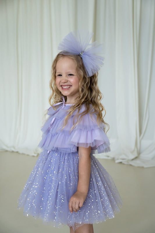 Sparkle Purple Dress Set