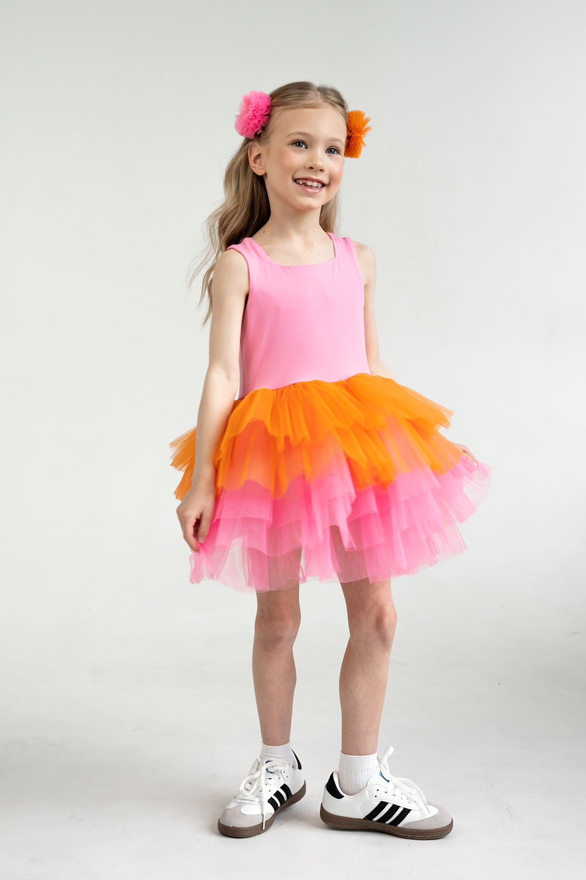 Coral Peony Tutu Dress