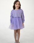 Lilac Poppy Sweatshirt Dress